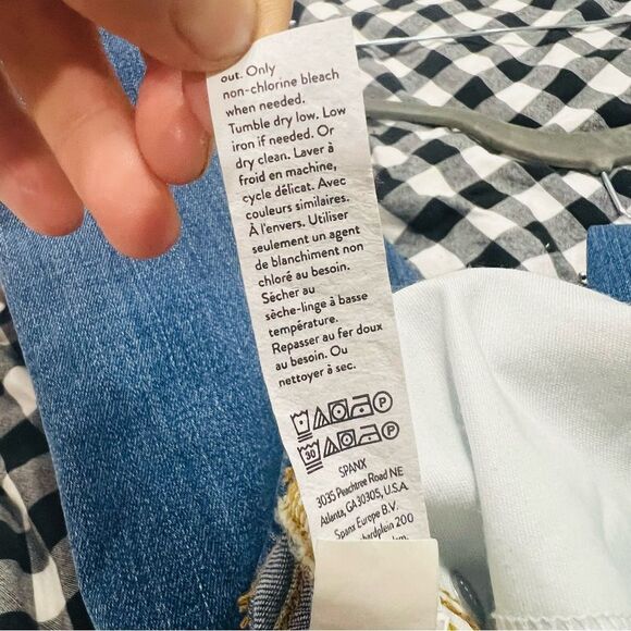 SPANXshape™ EveryWear Seamed-Front Wide Leg Jeans size medium petite - Picture 9 of 10